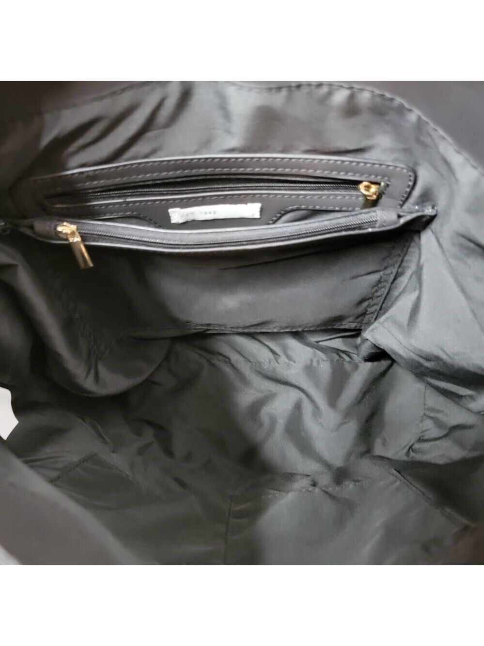 Est. 1946 Black Faux Leather Hobo Bag – Tortoise Chain Shoulder Strap - Picture 6 of 7
